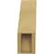Ekena Millwork 5-inch W x 12-inch D x 16-inch H Funston Rough Cedar Woodgrain TimberThane Knee Brace, Primed BRCUR05X12X16FSTRCPR - alternate 4